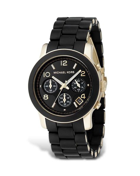 michael kors watch with rubber strap